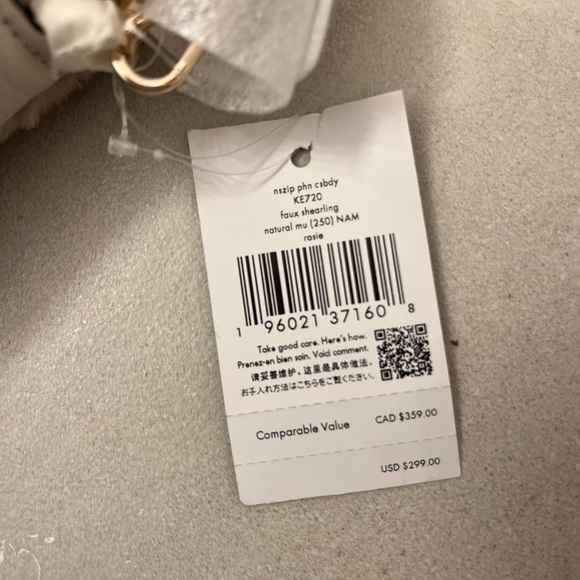 Kate Spade Furry Tan and Cream Crossbody Bag - Picture 3 of 5